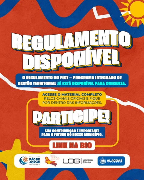 O Regulamento do PIGT – Programa Integrado de Gestão Territorial já está disponível para consulta